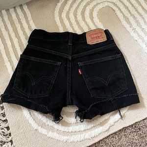 Black Levi Shorts 23